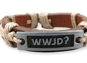 Leather bracelet wwjd