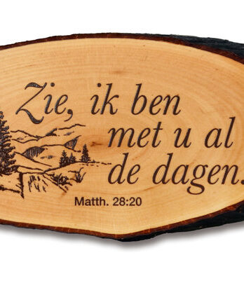 Boomschijf zie Ik ben met u
