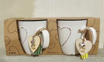 Mokken set (2) hart Eco Geloof Hoop Lief