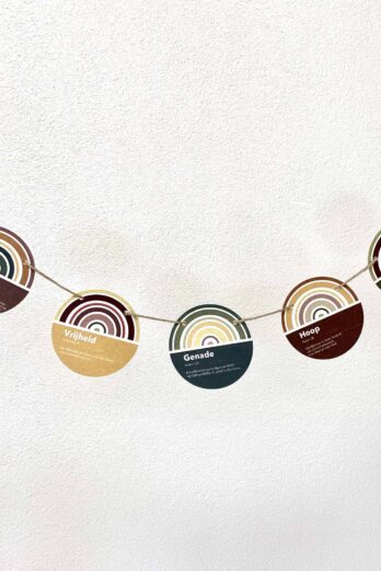 Vilten onderzetters trouw set