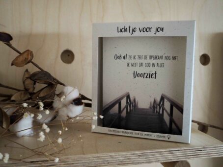 Lichtje voor jou: Ook al zie je zelf de overkant niet