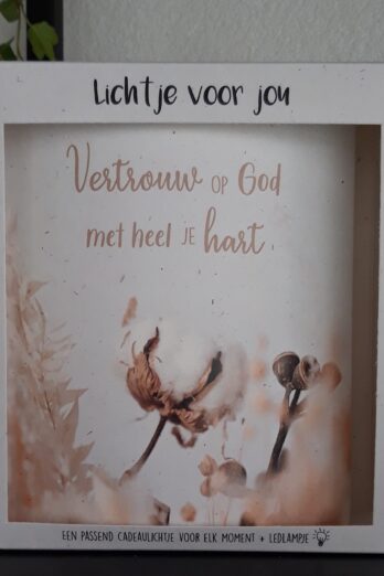 Home & Living>Lichtje voor jou Lichtje voor jou: Vertrouw op God met heel je hart