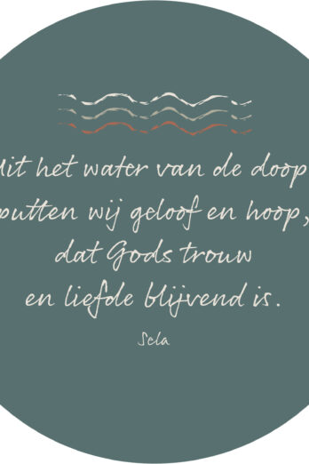 Uit het water van de doop