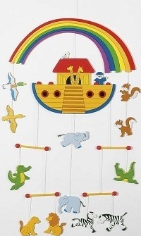 Arche Noah – Mobile aus Holz (H÷he 55 cm
