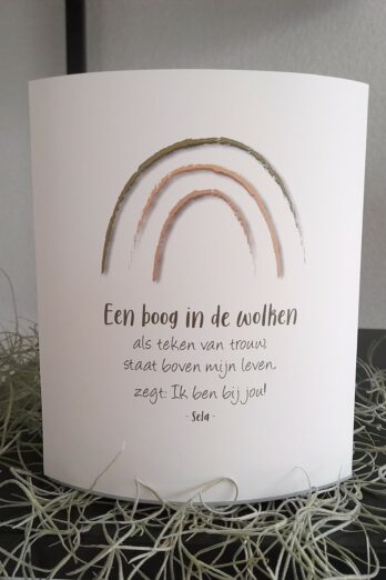 Lichtje voor jou: Een boog in de wolken als teken van trou
