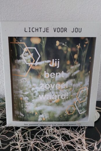 Seizoenen>Kerst|Home & Living>Lichtje voor jou Lichtje voor jou: Jij bent zoveel Waard!