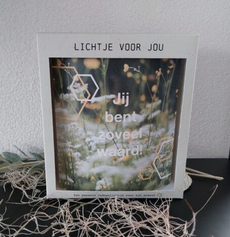 Seizoenen>Kerst|Home & Living>Lichtje voor jou Lichtje voor jou: Jij bent zoveel Waard!