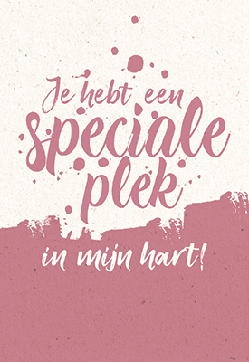 Wenskaart je hebt een speciale plek in m