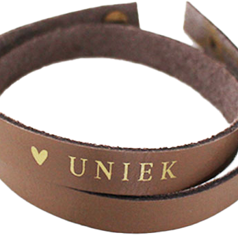 Uniek bruin leer