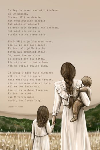 Canvas op hout Gebed voor mijn kinderen