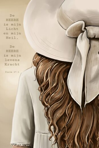 Canvas op hout De HEERE is mijn Licht
