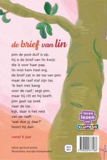 pim de post-duif. de brief van lin