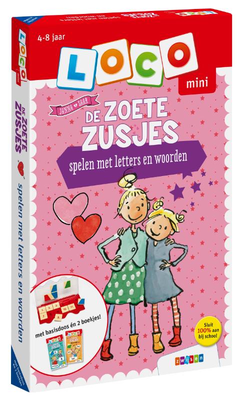 4-8 jaar Loco mini pakket De Zoete Zusjes spelen met letters en woorden