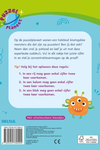 9-11 jaar Puzzelplaneet – Megacoole sudoku’s (9-11 j.)