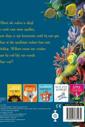 Walvis wilde meer kartonboekje