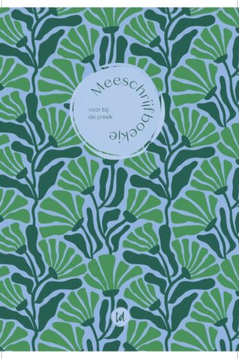 Meeschrijfboekje bij de preek groen