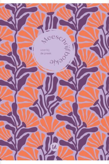 Meeschrijfboekje bij de preek paars
