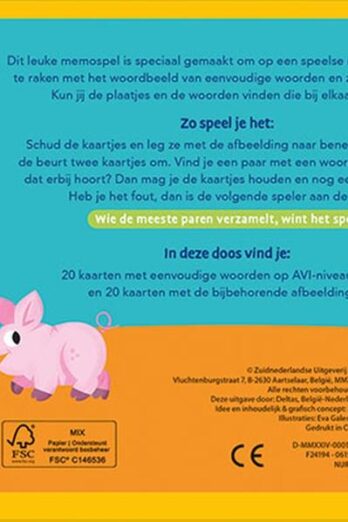 Ik leer lezen! Memo-spel (AVI start)