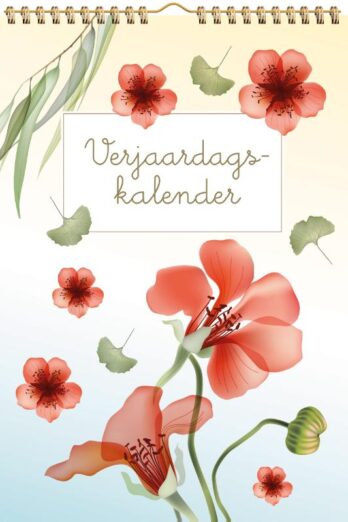 Verjaardagskalender Transparent Flowers