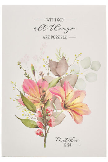 All Things are Possible Blue Floral