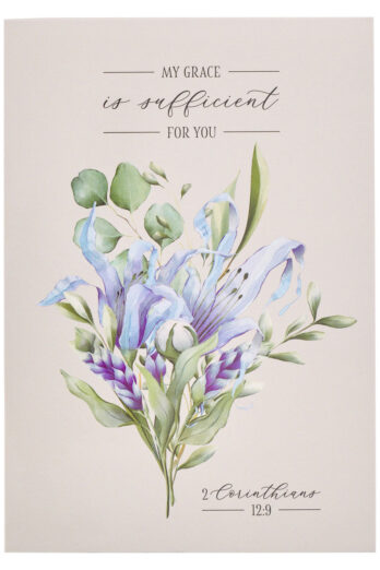 My Grace is Sufficient Lilac Floral