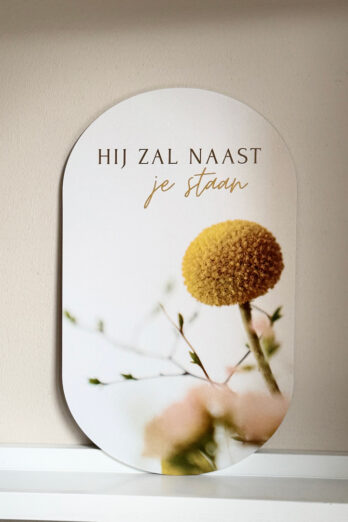 Muurvorm – Hij zal naast je staan