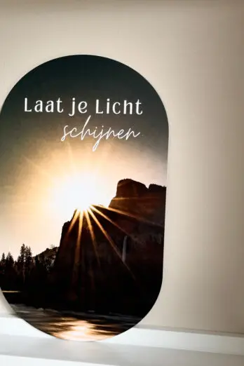 Muurvorm – Laat je licht schijnen