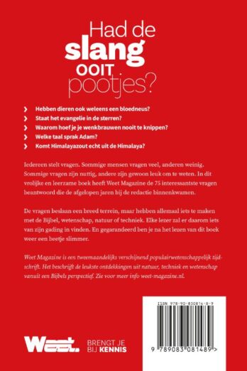 Weet – Had de slang ooit pootjes?