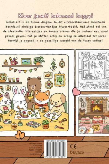 Fuzzy Cuties Cute & Comfy kleurboek Vivi Tinta